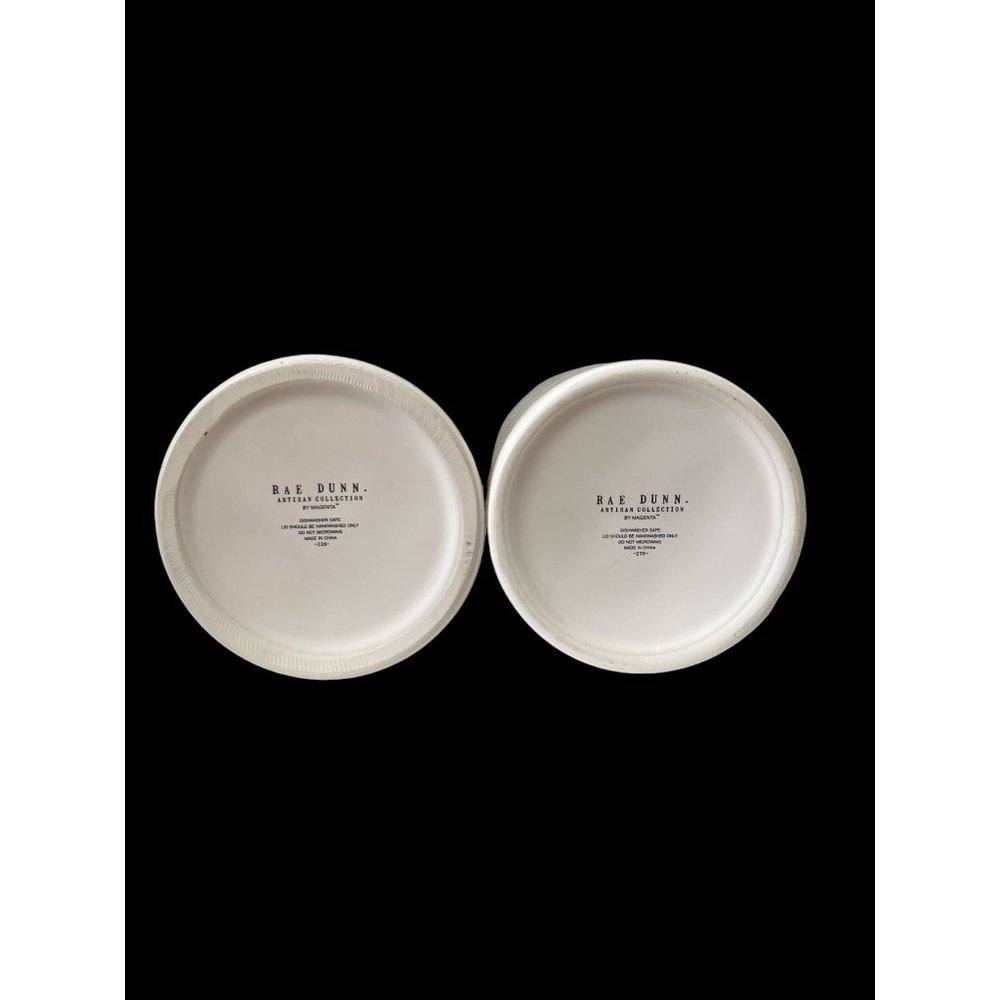 2017 Rae Dunn Artisan Collection Fat Jack Bewitching 2 pc Canister Set - Picture 10 of 14
